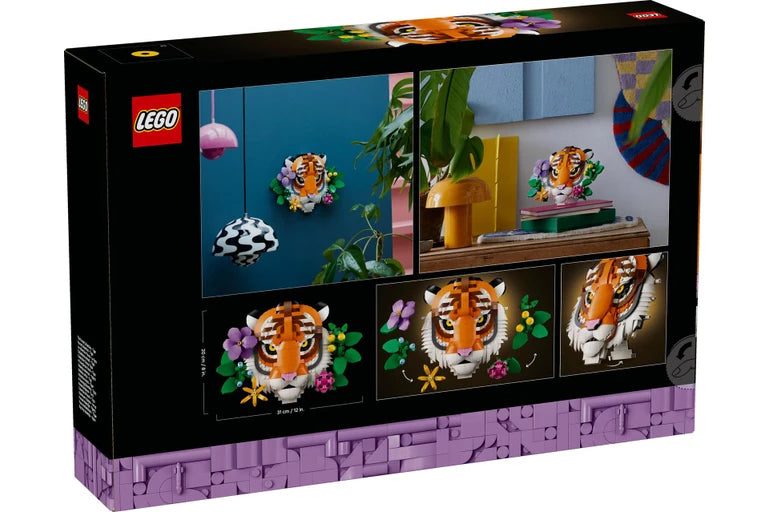 LEGO  tiger designs and LEGO branding