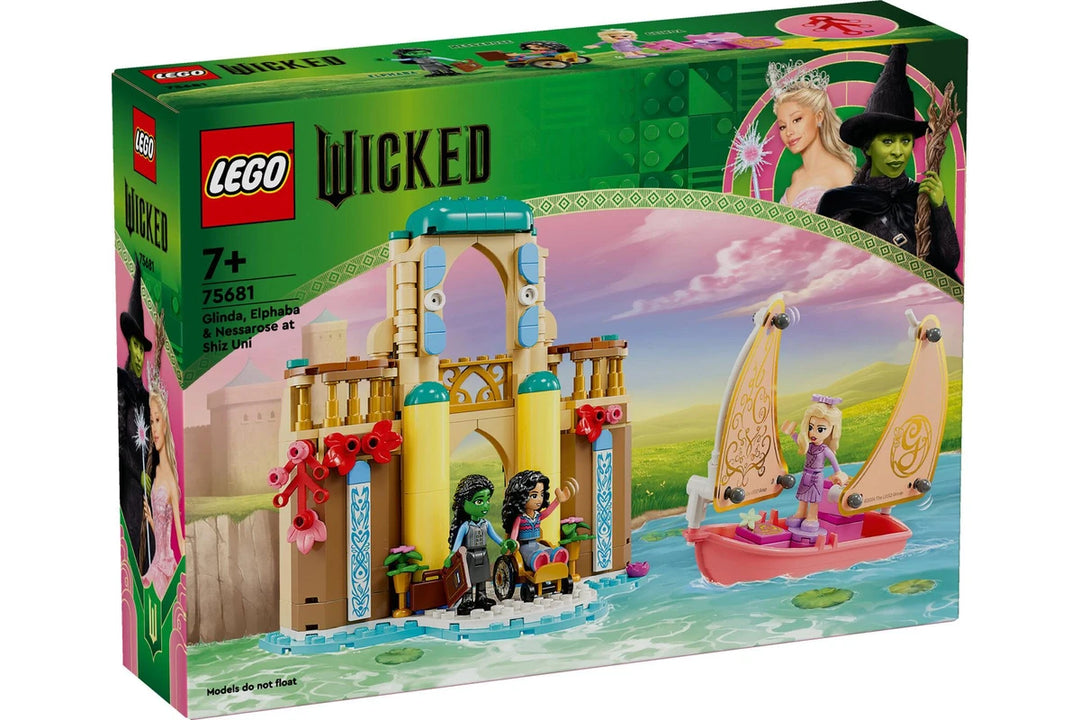 LEGO Wicked Glinda Elphaba & Nessarose at Shiz University 75681 front box