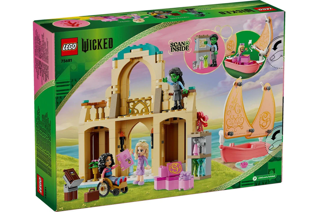 LEGO Wicked Glinda Elphaba & Nessarose at Shiz University 75681 box