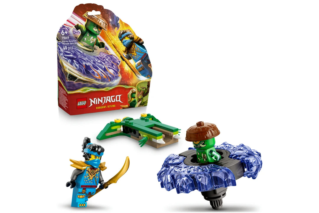 LEGO NINJAGO spinner toy playset with 2 minifigures
