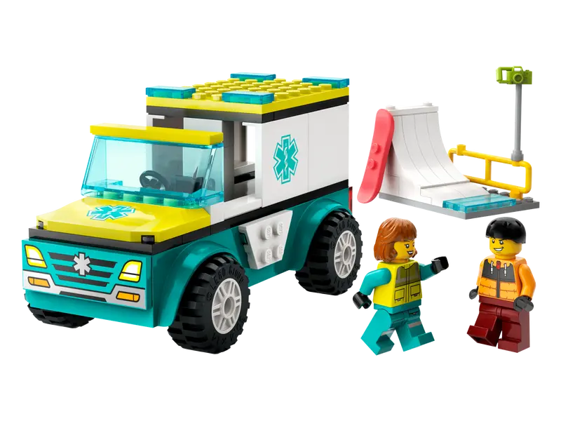 LEGO CITY Emergency Ambulance and Snowboarder 60403