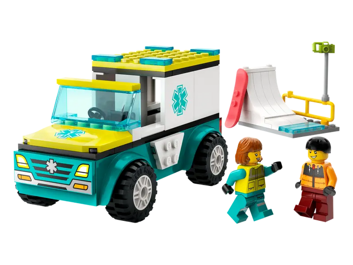 LEGO CITY Emergency Ambulance and Snowboarder 60403