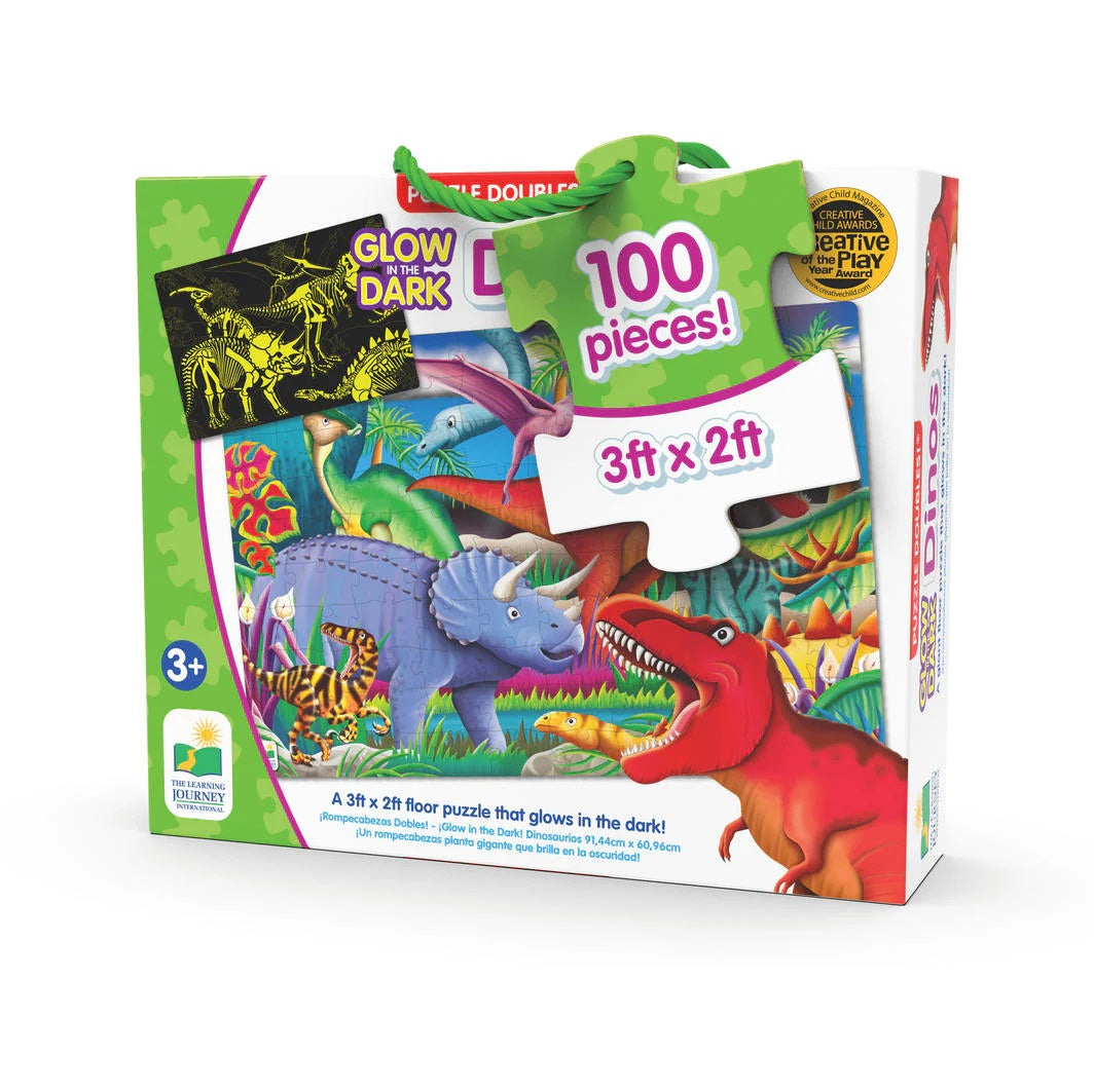 Glow in the Dark Dinos Floor Puzzle 100p