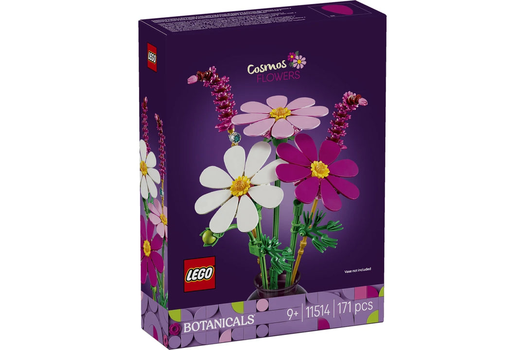 LEGO Botanicals Casmas Flowers set packaging on a white background