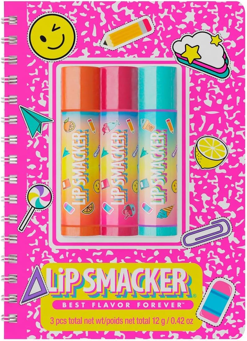 Lip Smacker Back to School Collection Notebook Lip Balm Set