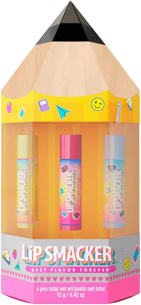 Lip Smacker Back to School Collection Pencil Box Trio