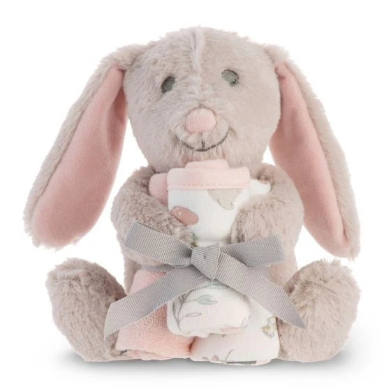 Little Linen Bunny Plush Toy & Washers Gift Set