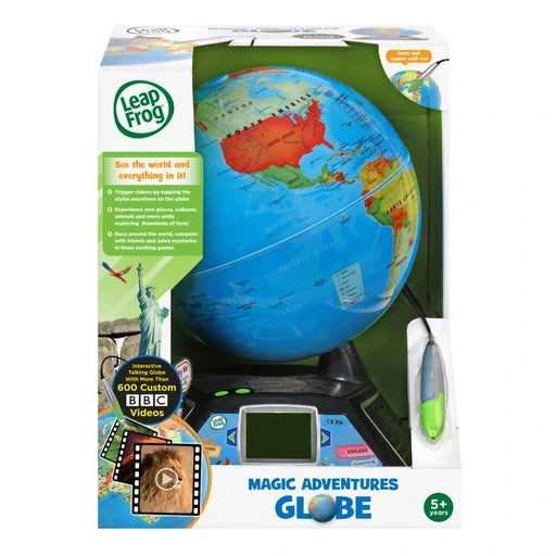 LeapFrog Magic Adventures Globe packaging on a white background