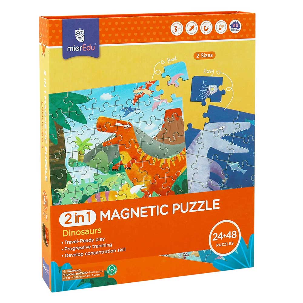 2 in 1 Magnetic Dinosaur Puzzle