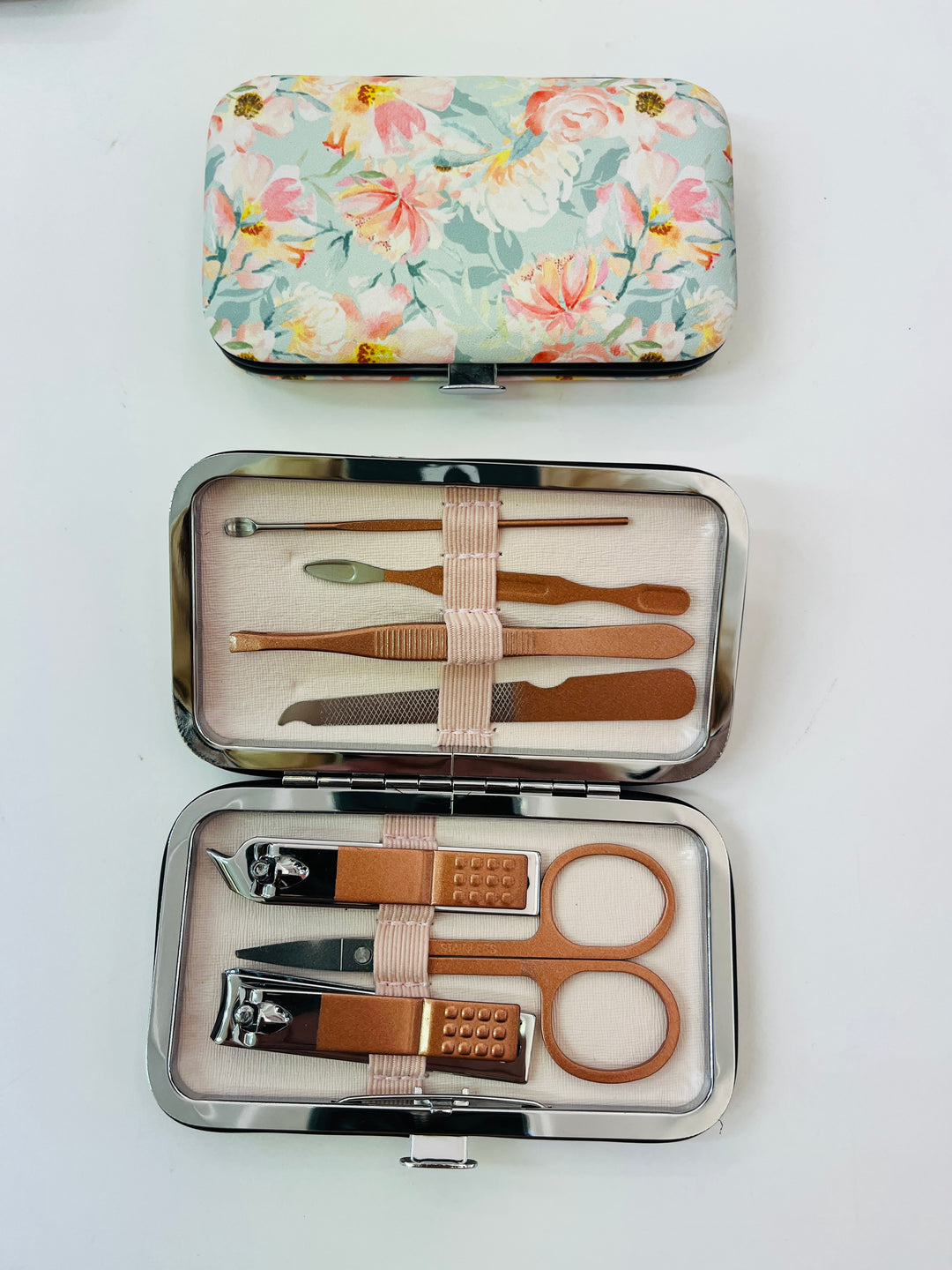 Manicure Nail care set green blooms