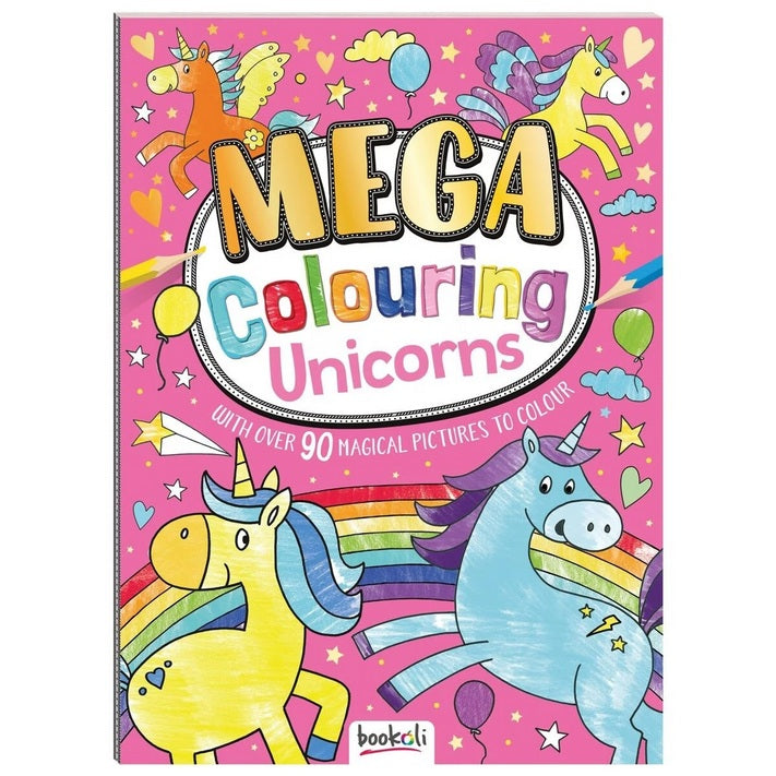 Mega Colouring Unicorns Book
