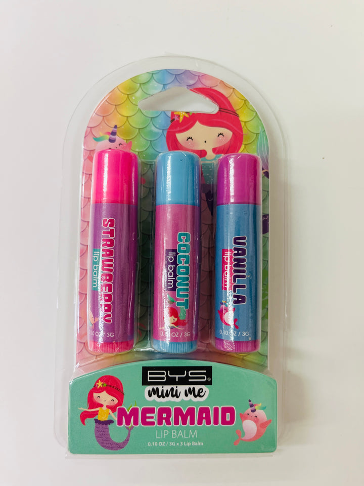 Mermaid 3 pk lip balm BYS – Kidzstuffonline