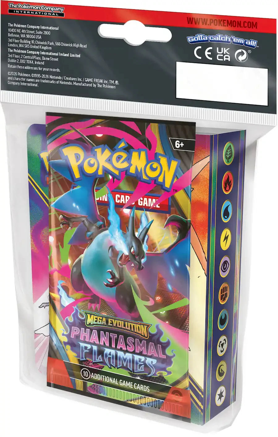 Pokémon phantasmal flames mini portfolio and booster pack