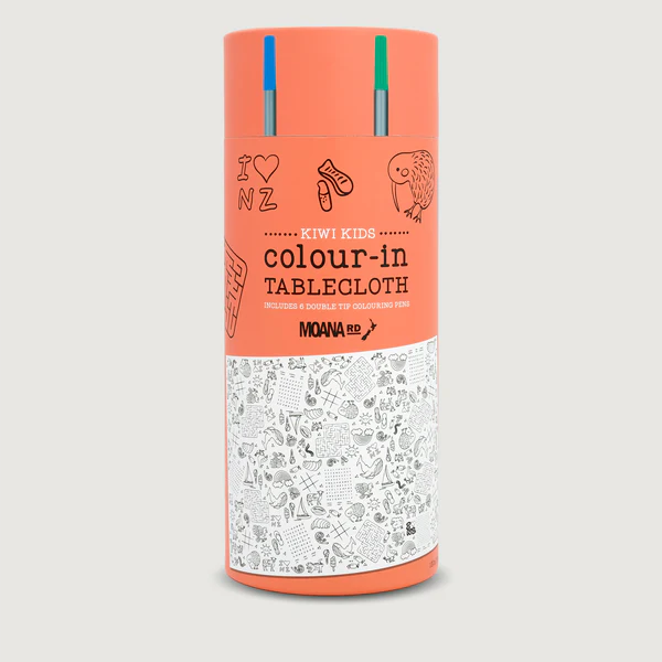 Moana Rd Colour-In Tablecloth - Kiwi Kids