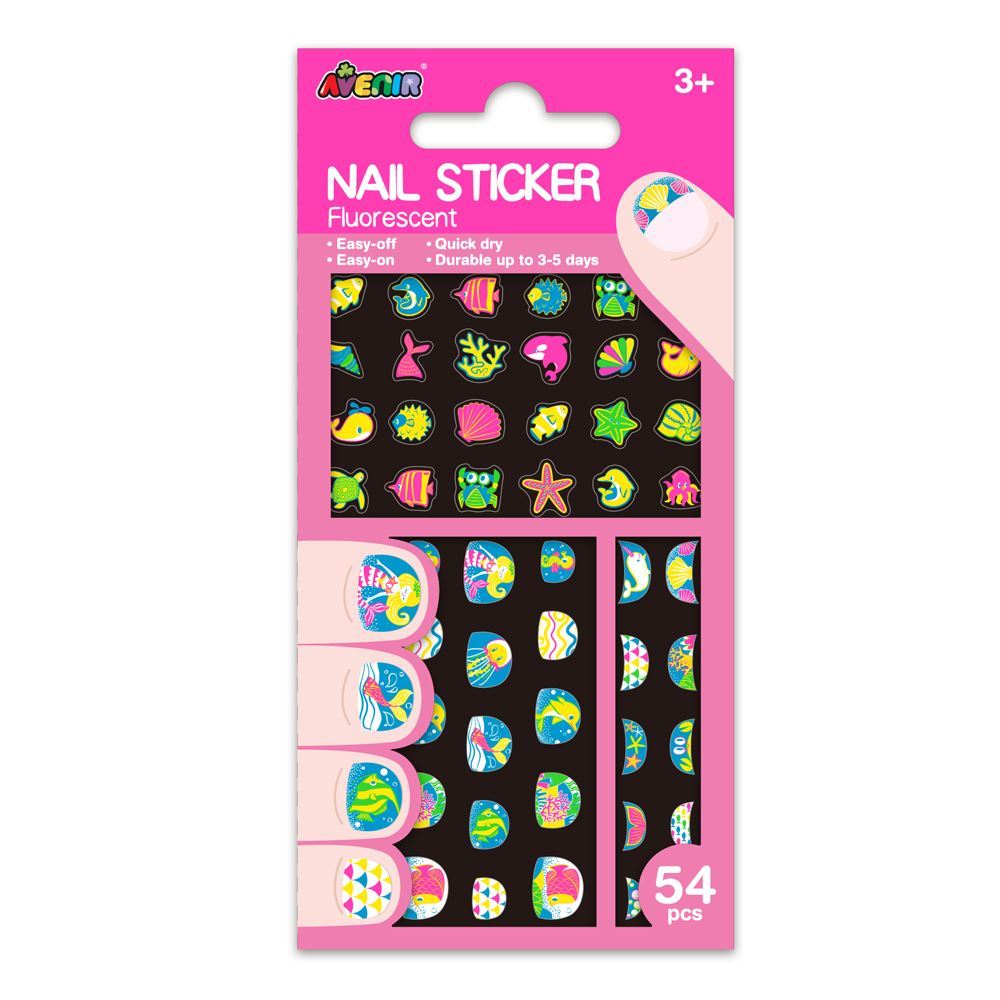 Nail Stickers - Fluro Under the Sea