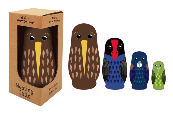 Nesting dolls - New Zealand Birds