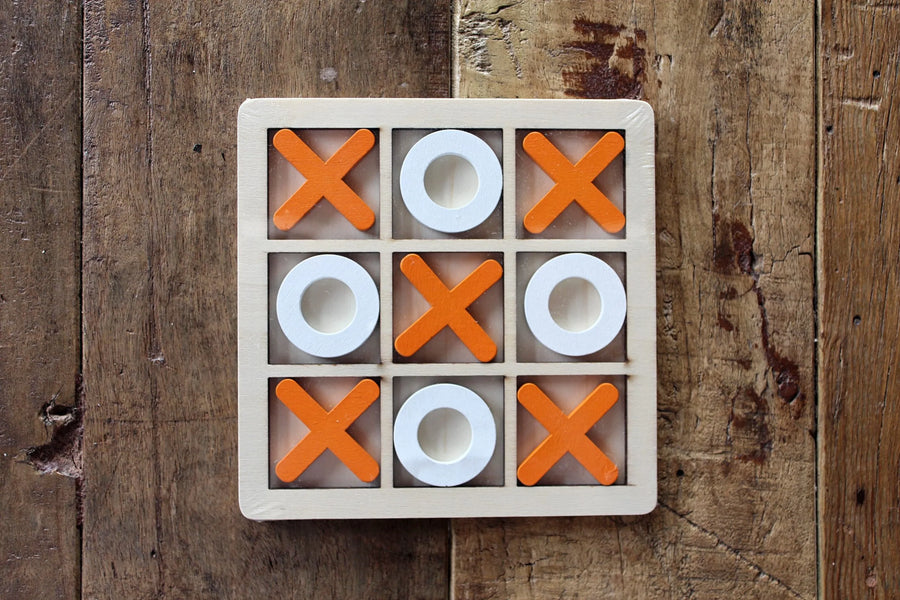 Naught and crosses wooden