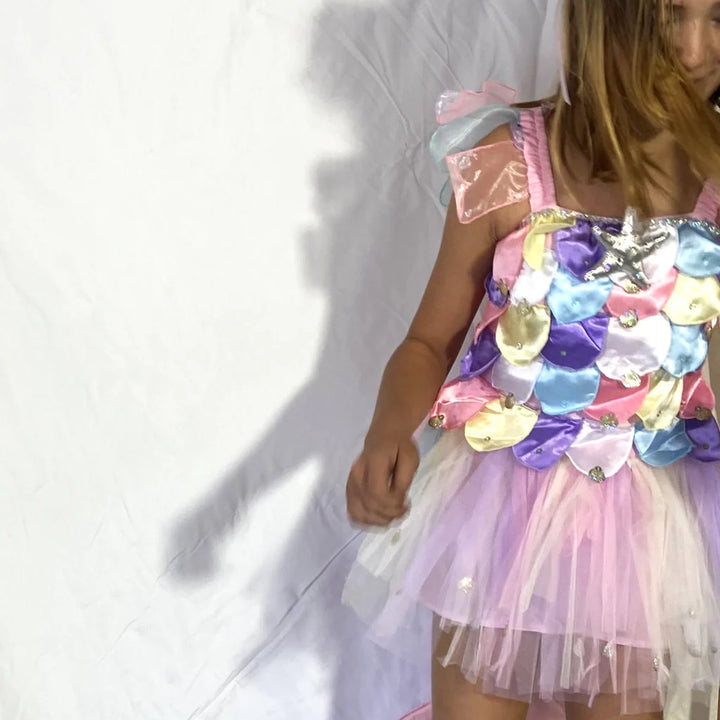 Ocean Beach Mermaid Dress Pastels