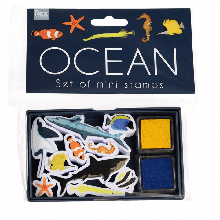 Ocean Set of mini stamps in box