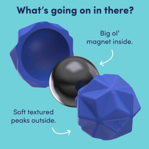 Speks soft silicone fidget magnets 2 pack Peaks inside