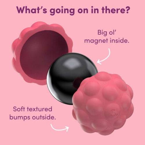 Speks soft silicone fidget magnets 2 pack Bumps inside