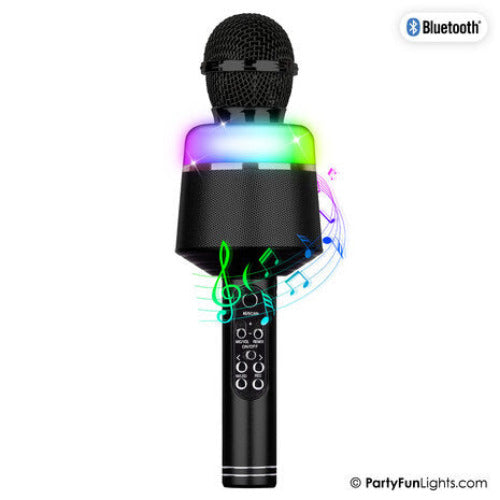 Wireless Karaoke Microphone with Lighting and Speaker set