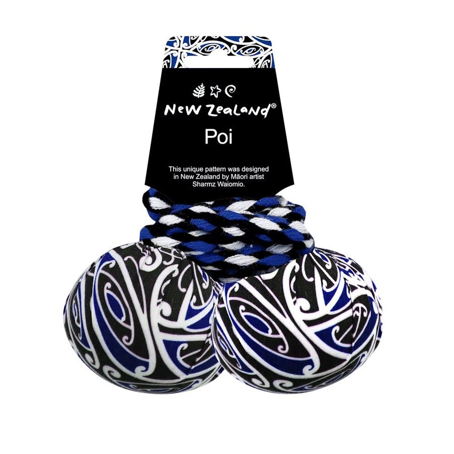 Patterned Poi Blue