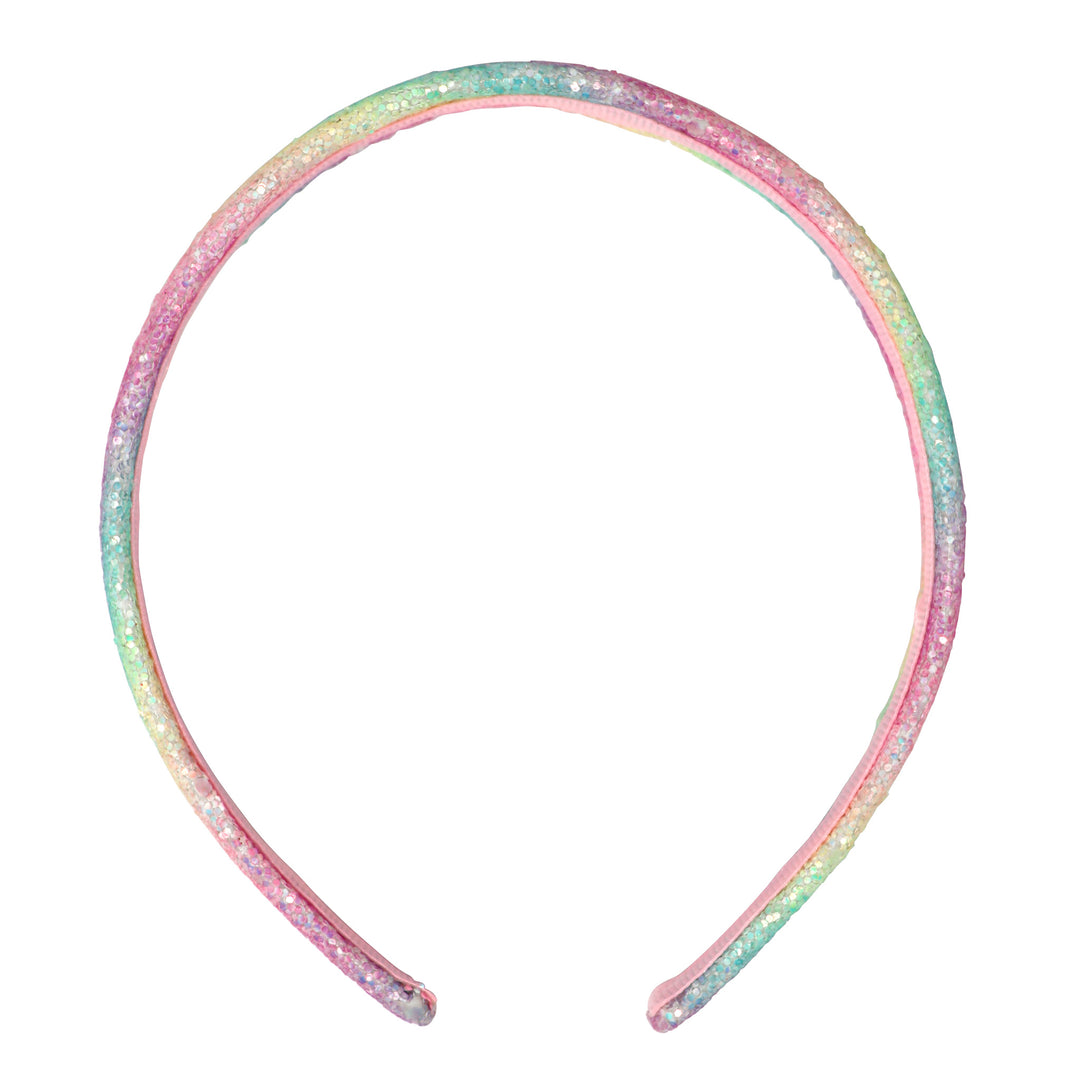 Pink Poppy Rainbow Chunky Glitter Headband