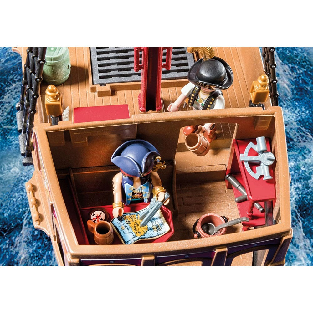 Playmobil Skull Island Pirate Ship 70411 close up