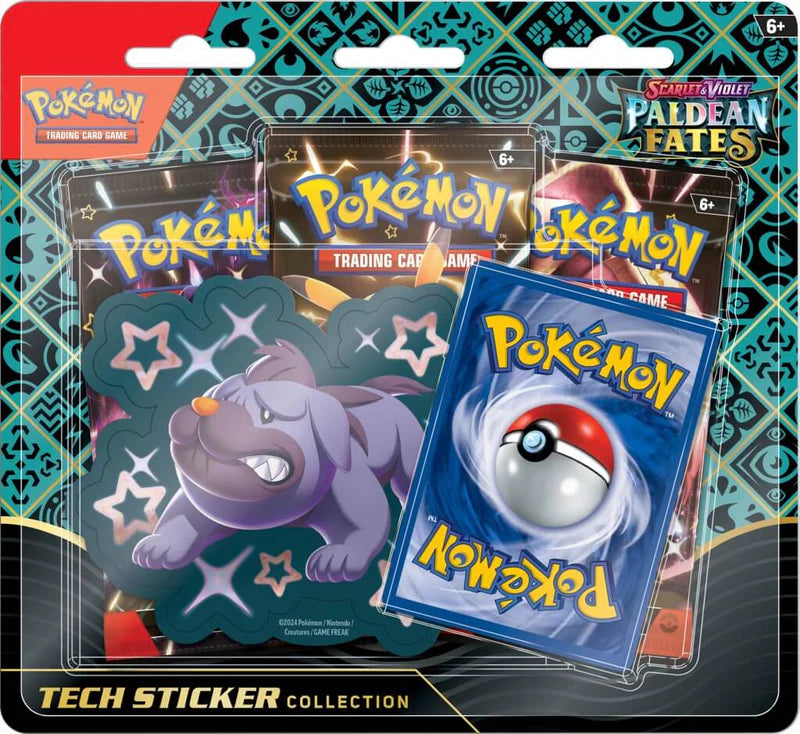 Pokemon TCG Scarlet & Violet 4.5 Paldean Fates Tech Sticker Blister x 1