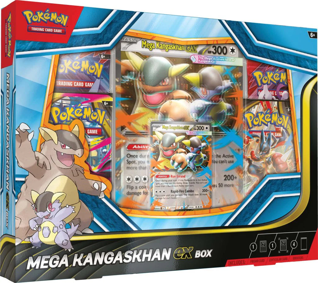 Pokémon trading card game Mega Kangaskhan ex box packaging