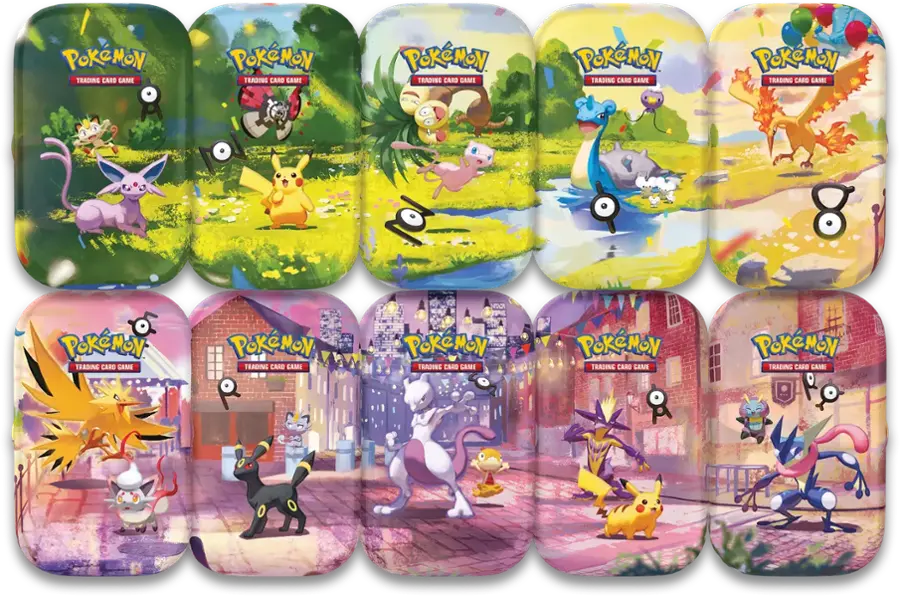 Pokemon TCG 30th Celebration Mini Tin full set graphics
kidzstuffonline
