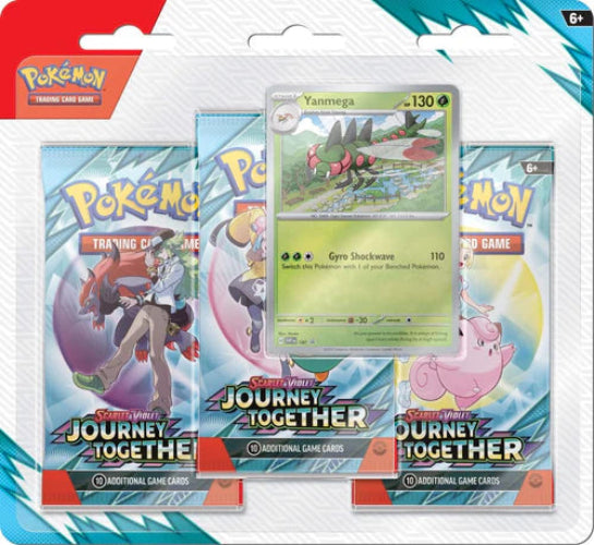 Pokemon TCG: Scarlet & Violet Journey Together Three-Booster Blister - yanmega