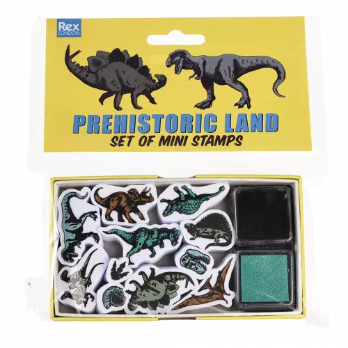 Prehistoric Land -Set of mini stamps