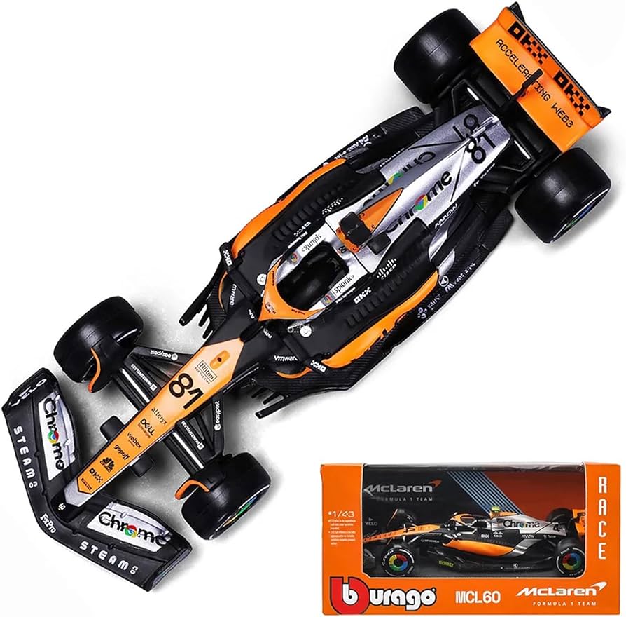 Premium Bburago 1:43 2023 Mclaren F1 MCL60 #81 Oscar Piastri