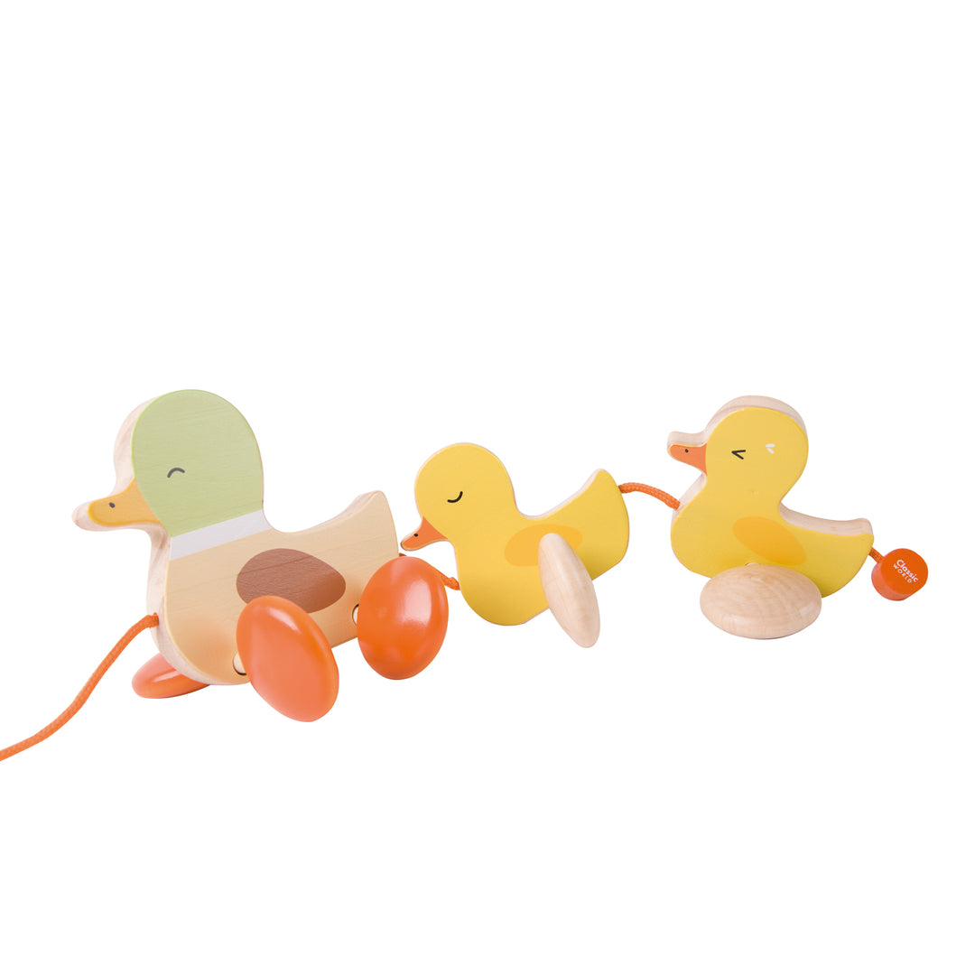 Pull Padding Duck wooden pull along toy