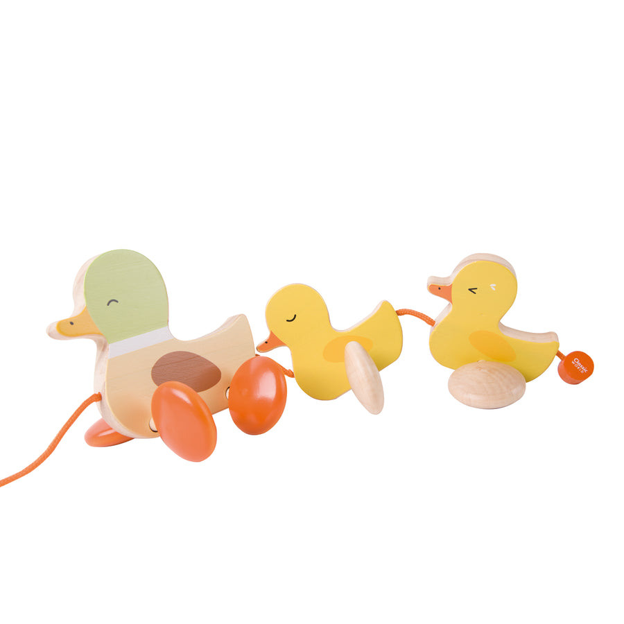 Pull Padding Duck wooden pull along toy