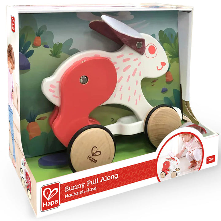 Pull A Long Bunny Wooden Pull Toy - Hape
