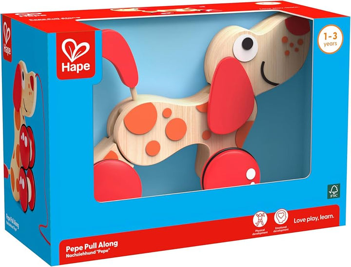 Pull A Long Pepe Wooden Pull Toy - Hape