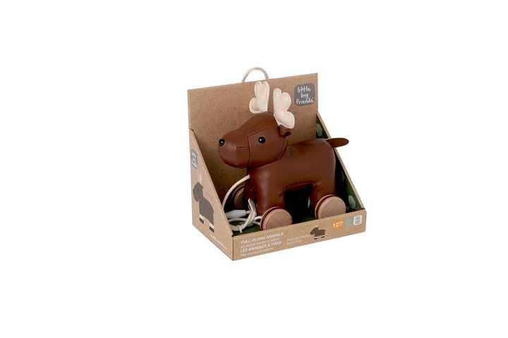 Pull Along Animals Bruce the Moose - Little Big Friends