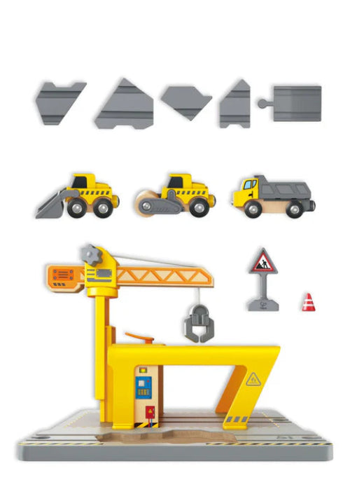 Railway Crane Construction set by hape