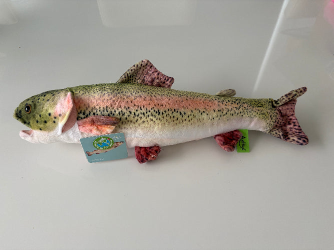 Rainbow trout plush toy 40 cm