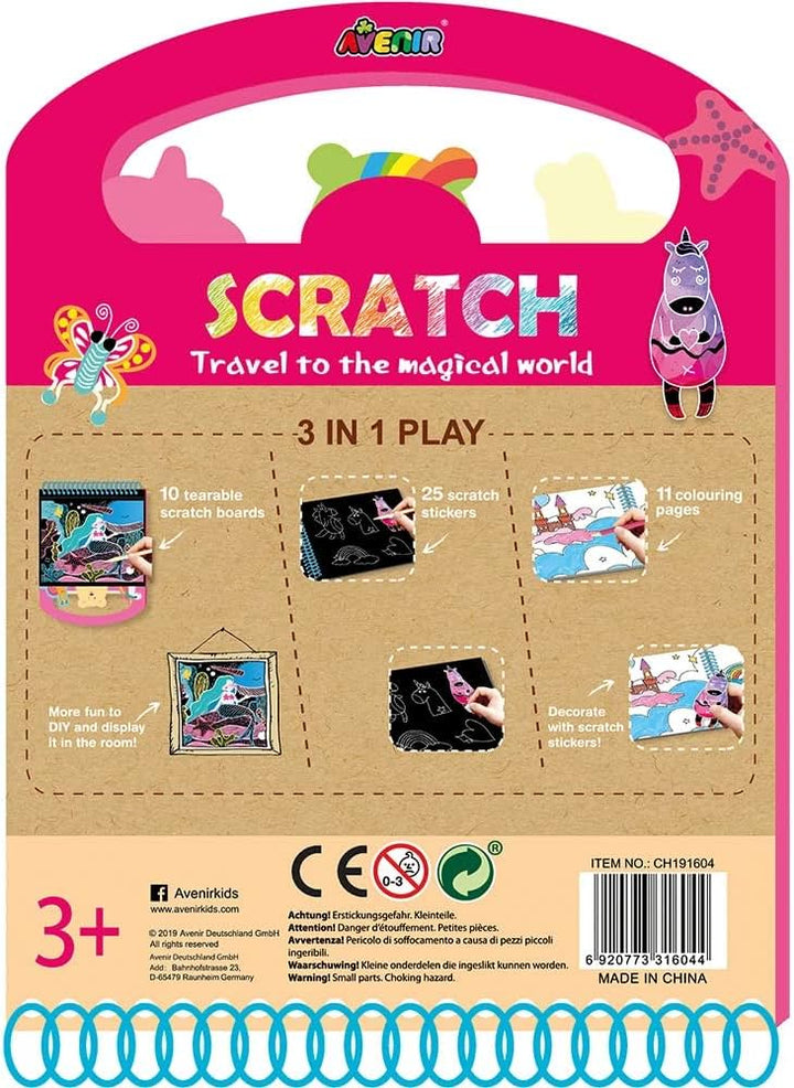 Scratch Art Activity Book - Travel to the Magical World