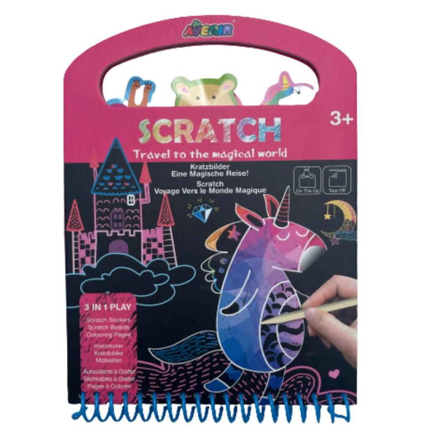 Scratch Art Activity Book - Travel to the Magical World