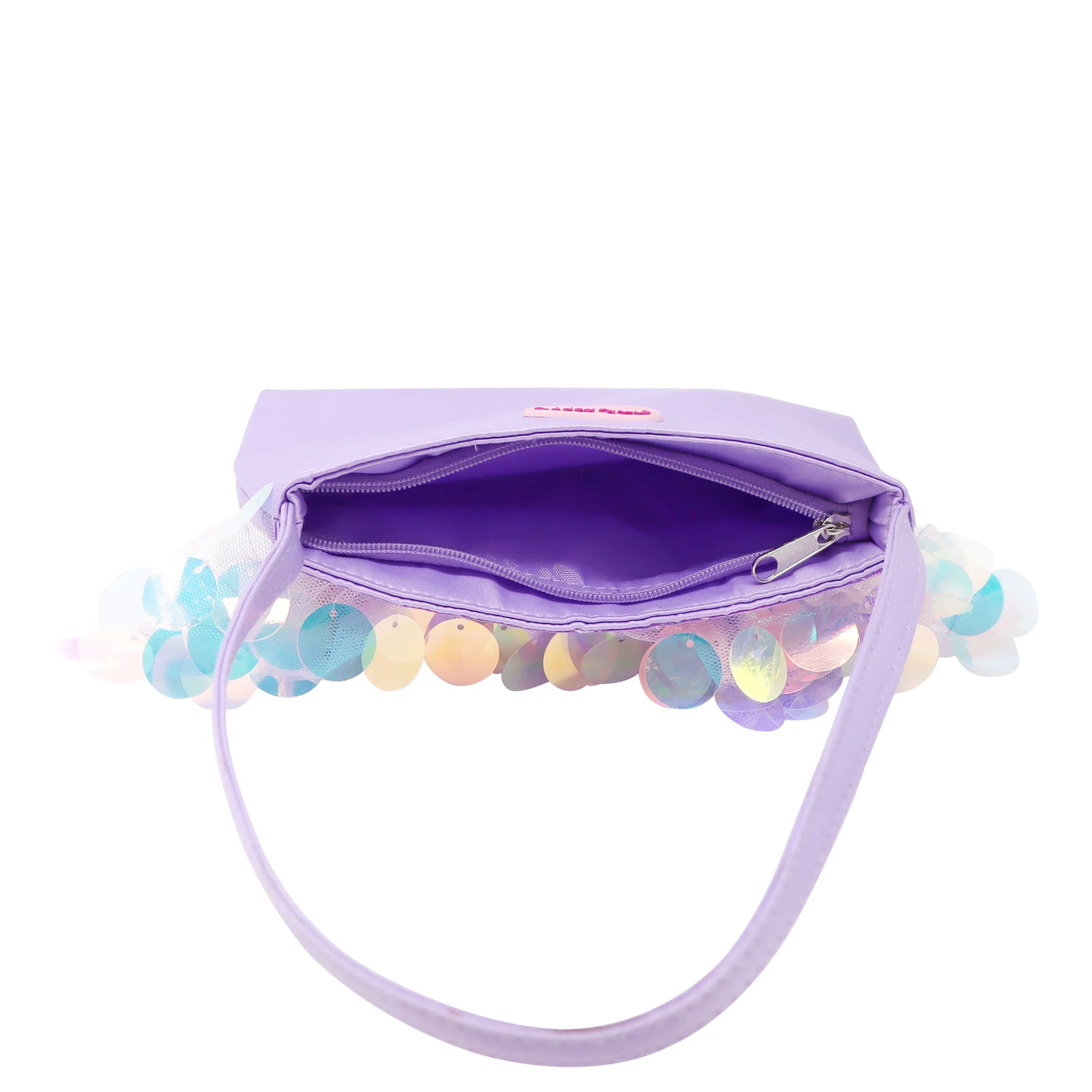 Shimmering Mermaid Iridescent Disc Sequin Handbag