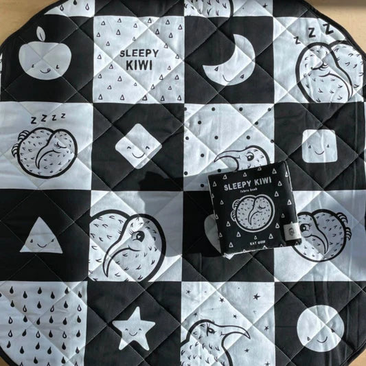 Sleepy Kiwi Quilted Play Mat