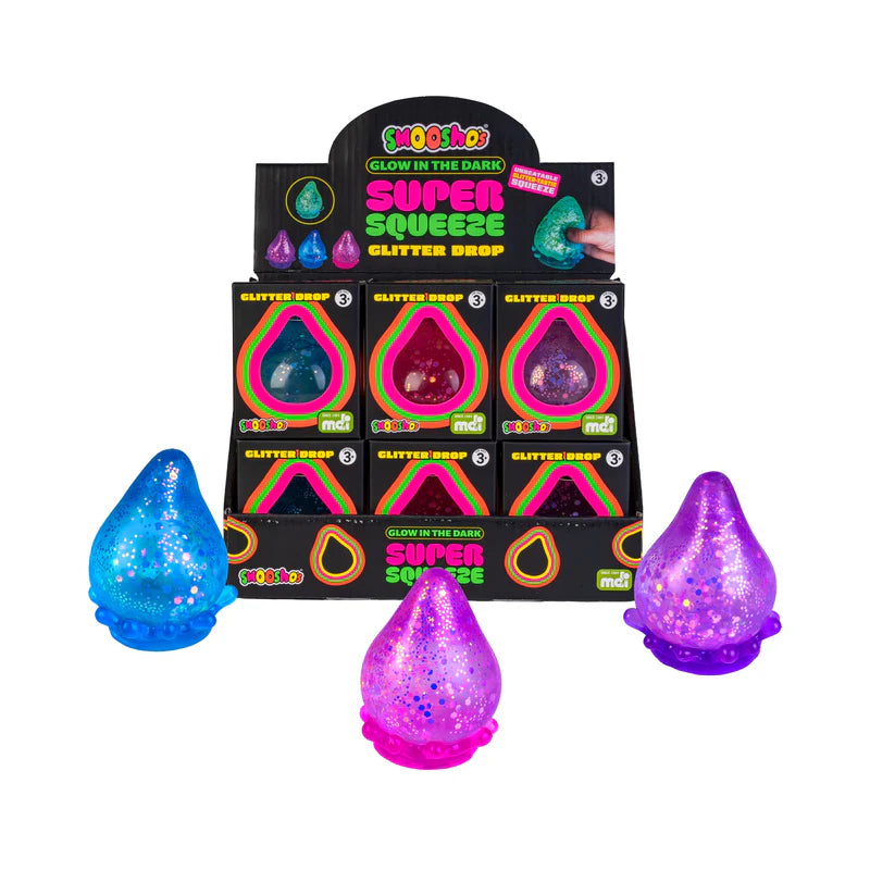 Smooshos Super Squeeze Glitter Drop Glow in Dark