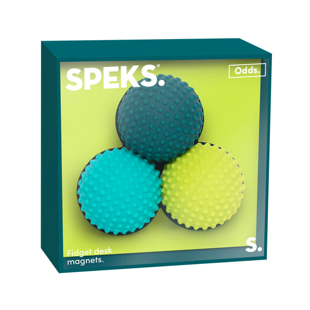 Speks Odds soft silicone fidget magnets Green 3pk