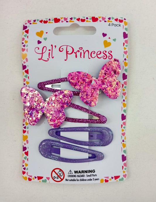 Sparkly Butterfly Hair clips