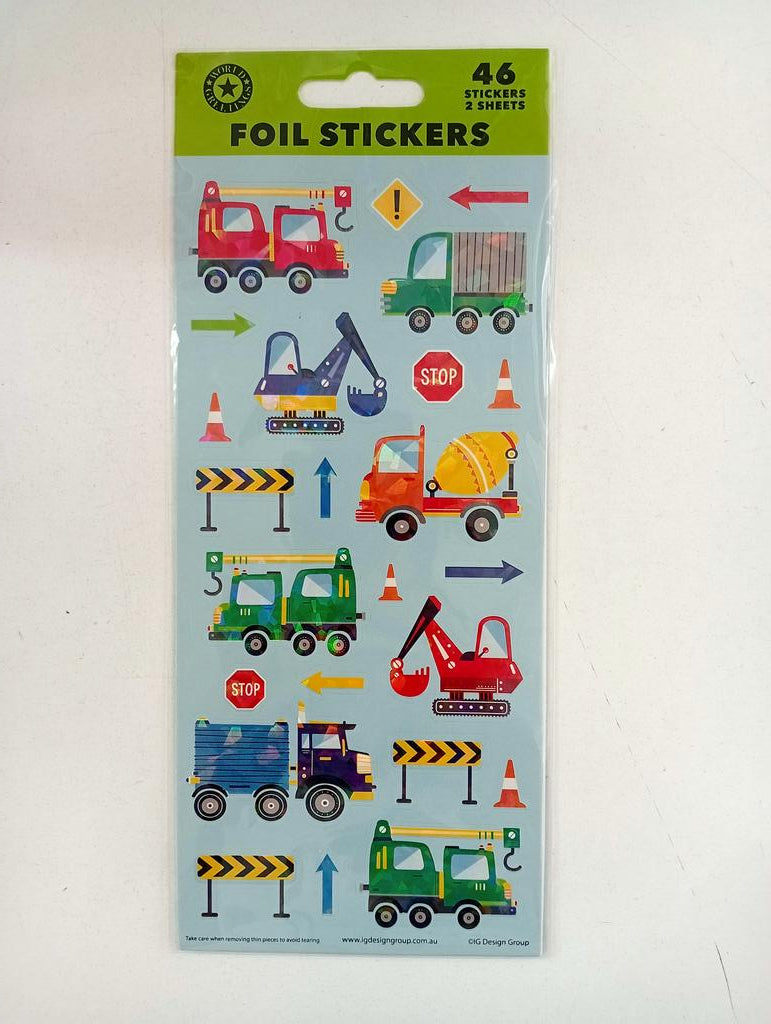 Construction Sticker Color Construction Stickers – Kidzstuffonline